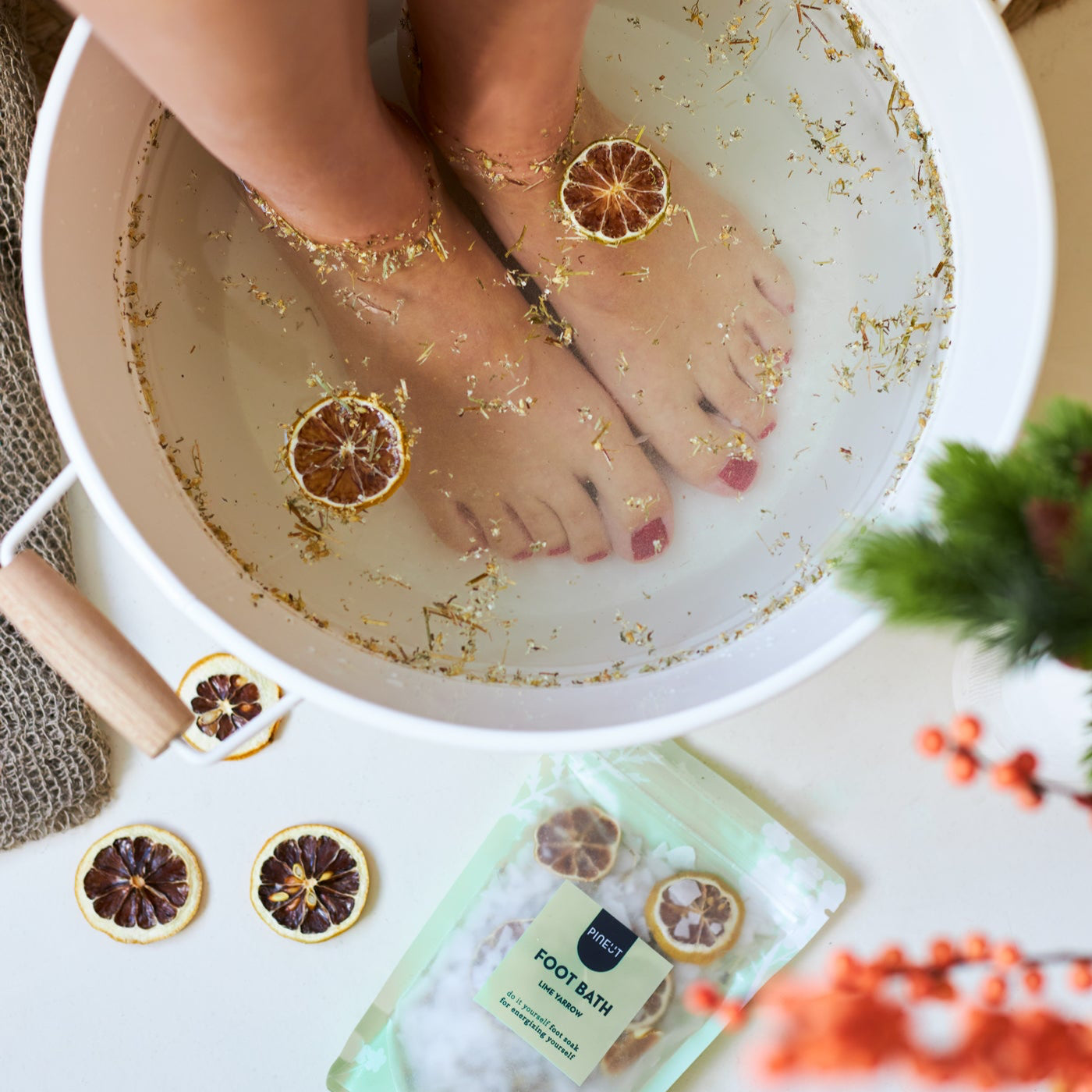 Pineut Briefkastengeschenk Feet Up! Fußbad