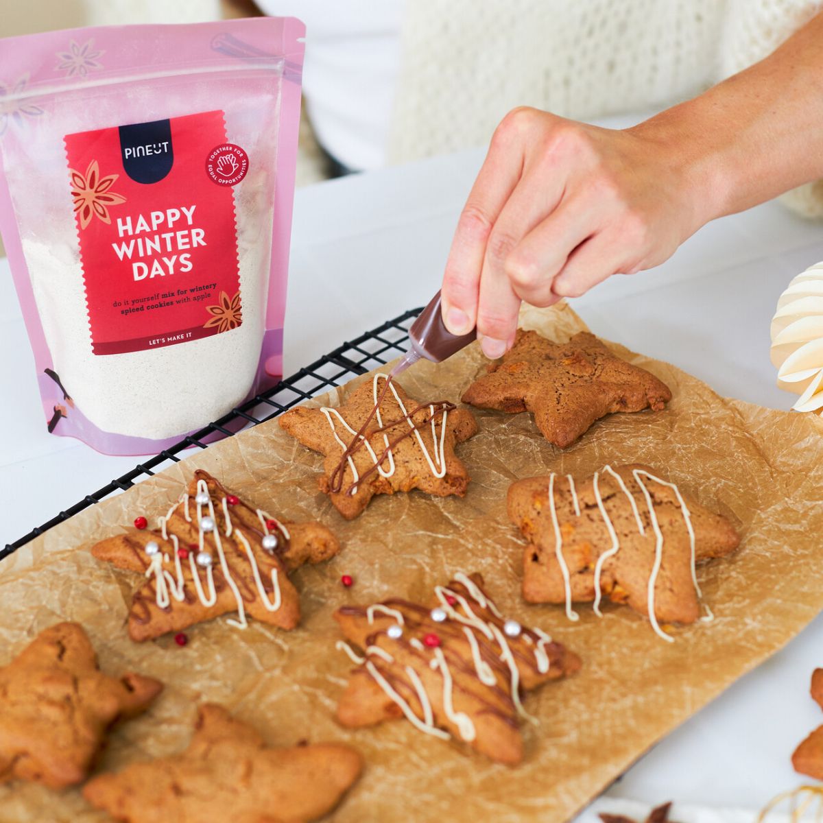 Schöne Wintertage | Beuteltasche | Kekse