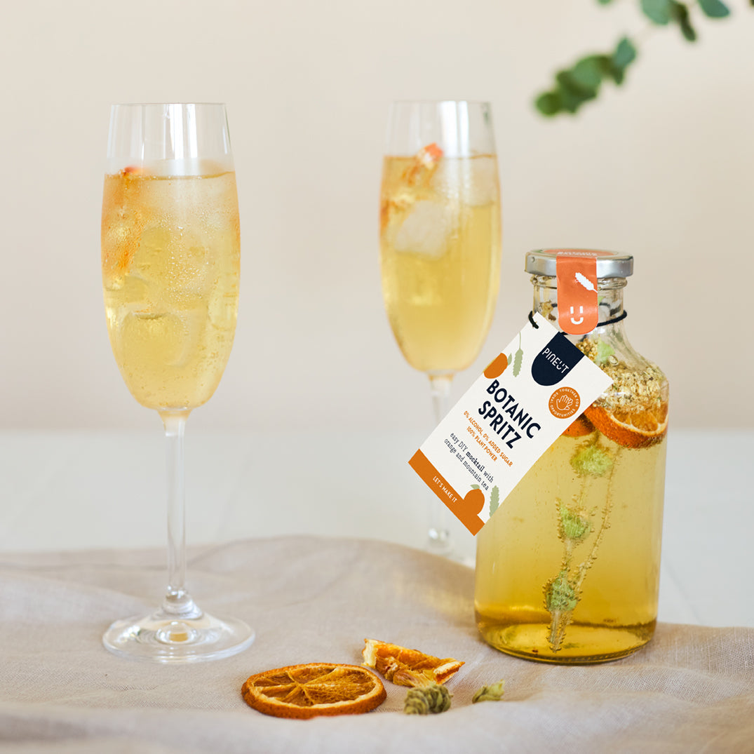 Botanic Spritz Mocktail | Orange Yarrah Elderflower | Doos met 8 stuks