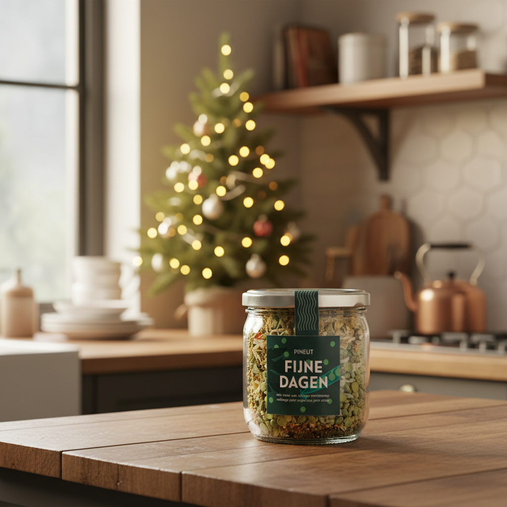 Pineut Erbsensuppe Frohe Festtage, Glas, Karton mit 8 Stück