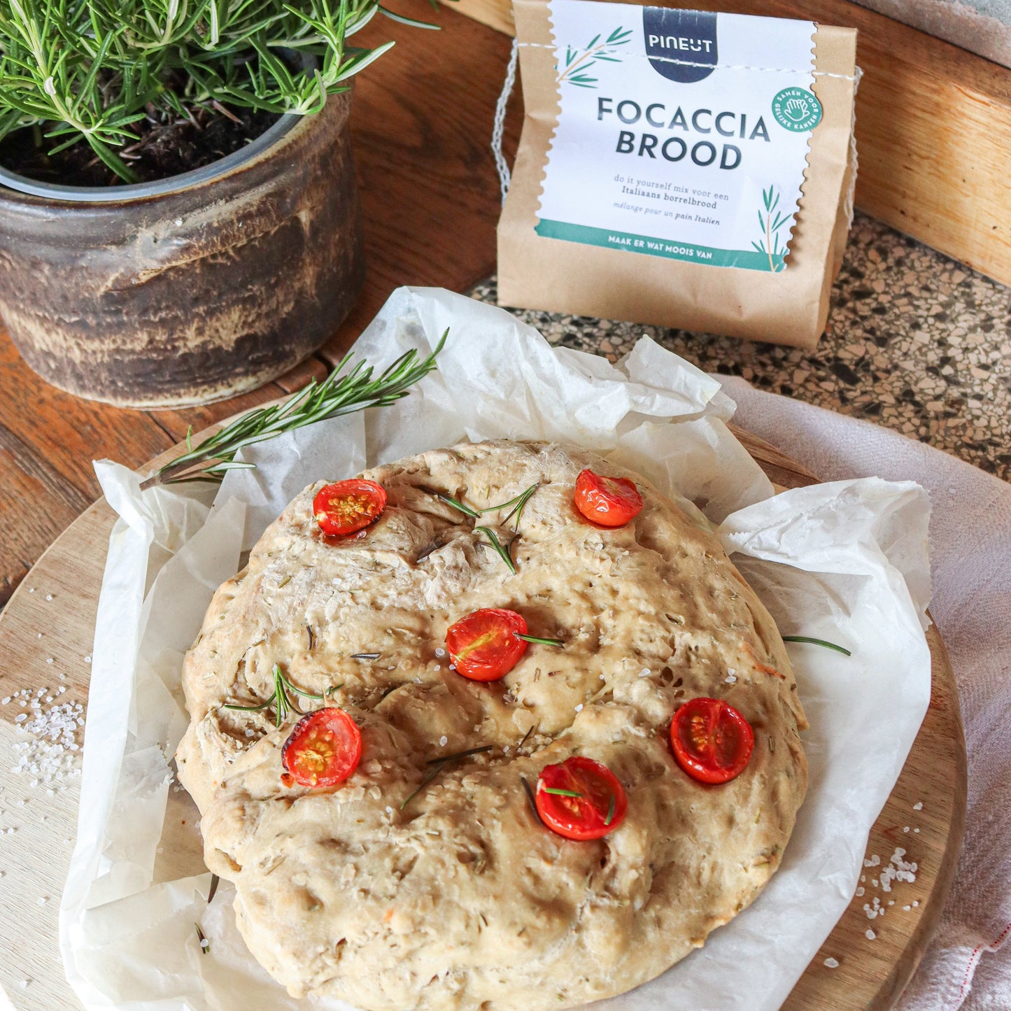 Borrelbrood Focaccia, Limoncello & Vinaigrette Italiaans Giftpack