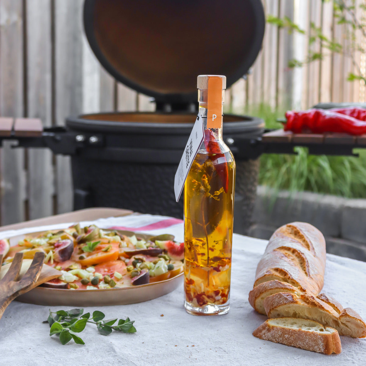 Eine Vinaigrette zubereiten | Spanischer Pfeffer und Orange | Pinienkerne