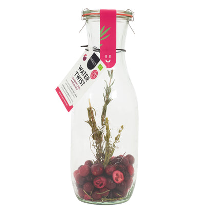 Watertwist | Karaffe | Cranberry, Kirsche & Rosmarin Bio