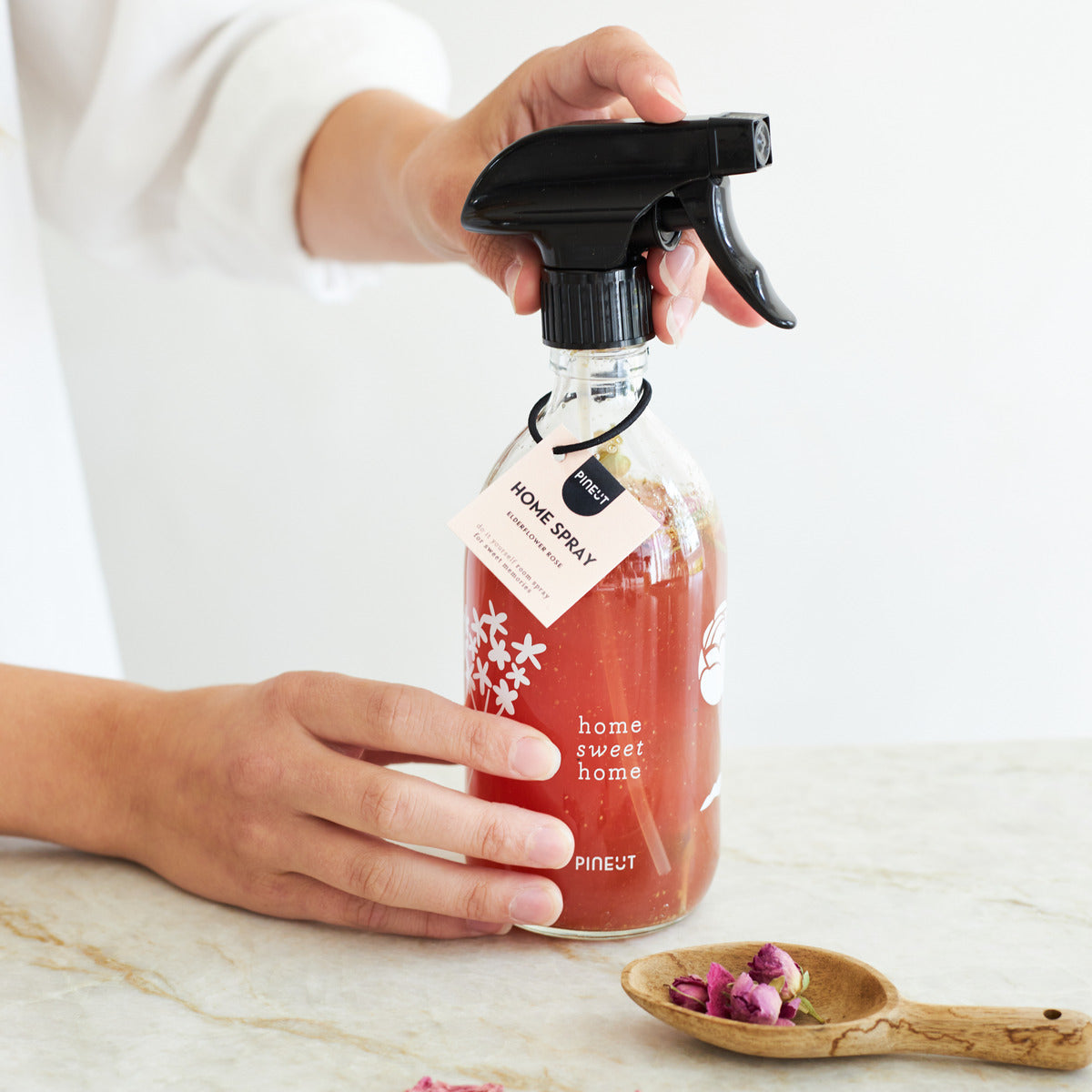 Raumspray | Flasche | Holunderblüte Rose | HomeSpa