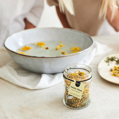 Gesichtsdampf | Glas | Kamille Pfefferminze | Home Spa