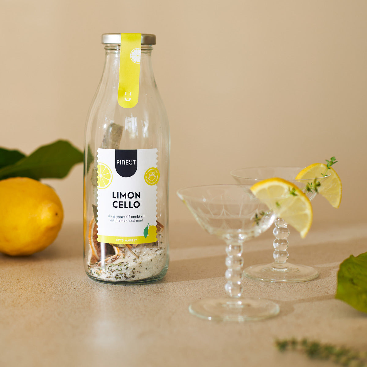 Limoncello selber machen | DIY-Cocktail in der Flasche | Bio | Pinienkerne