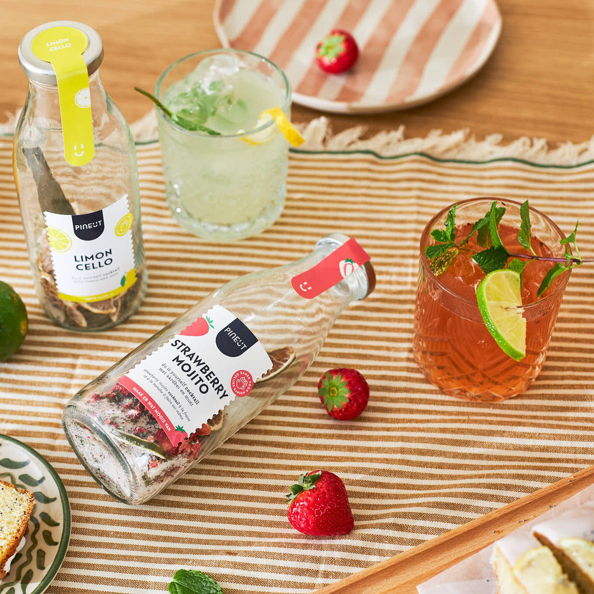 Cocktails | Geschenkpackung | Erdbeer-Mojito & Limoncello