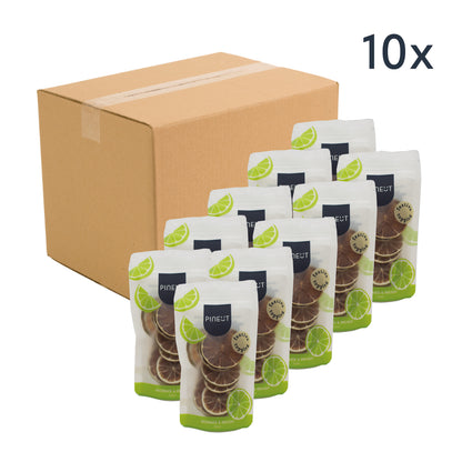 Topping | Gedroogde limoenschijfjes | BIO | Doos met 10 stuks