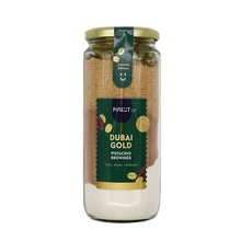 Brownies Dubai Gold | DIY Brownie Mix | Pure Chocolade, Pistache & Specerijen