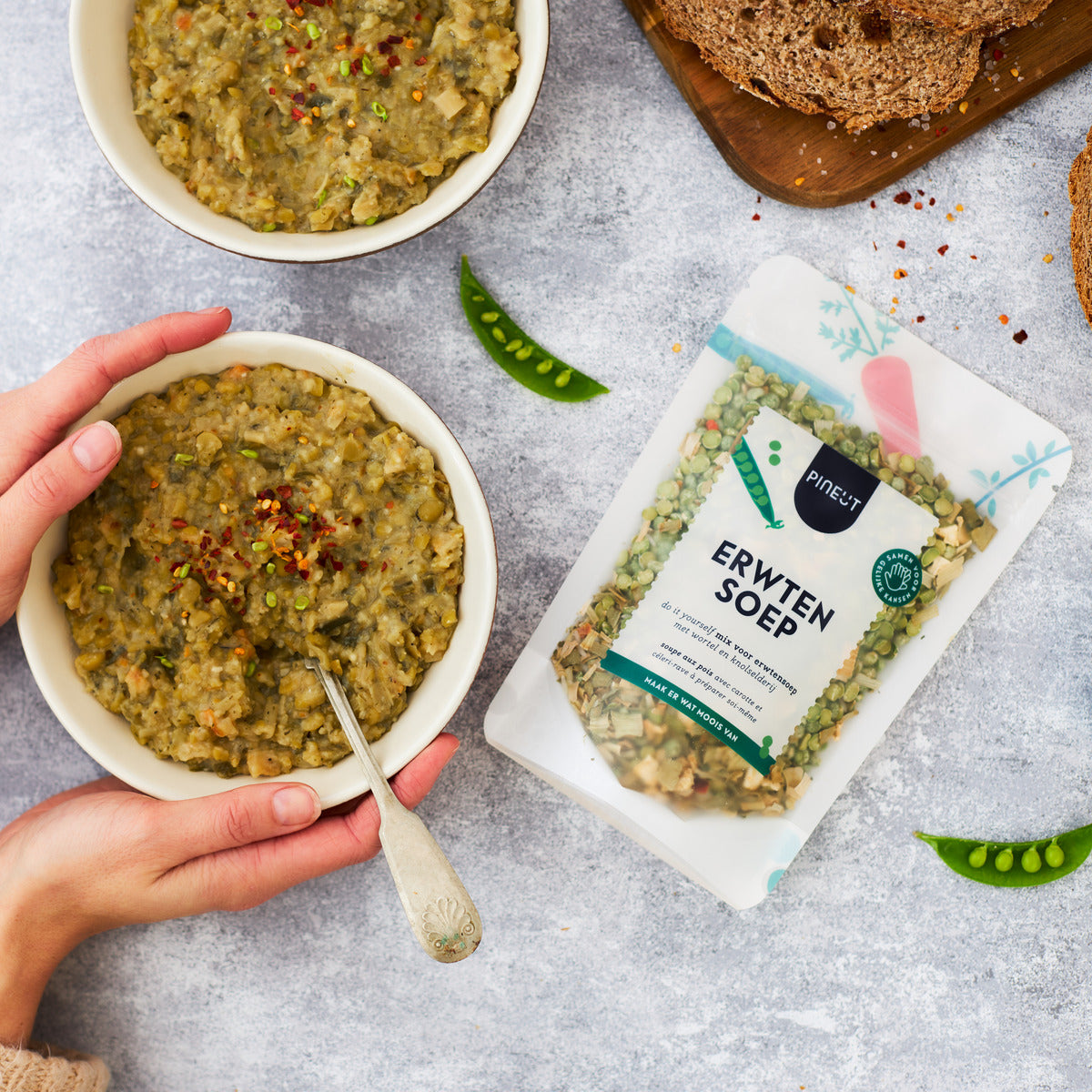 Suppe | Beuteltasche | Erbsensuppe