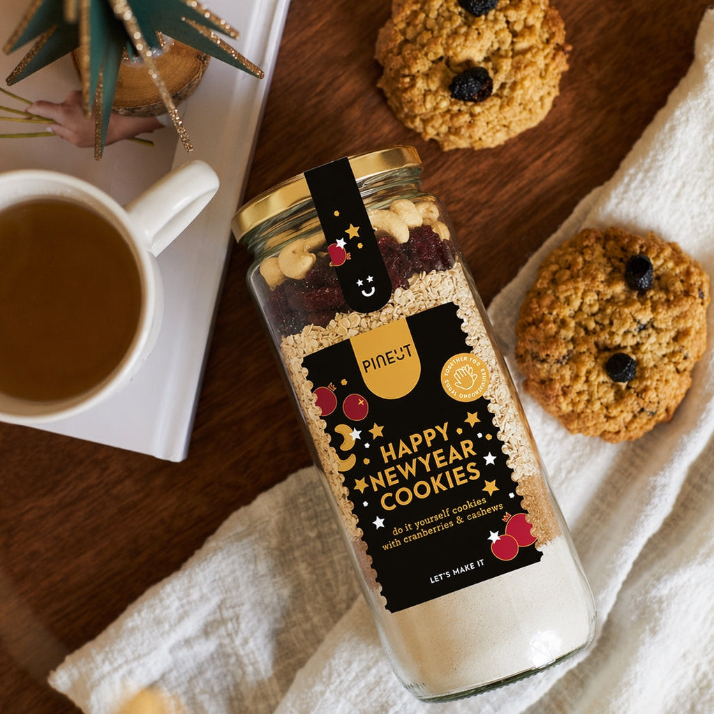 Holiday Special | Happy New Year Cookies | Jar | Doos met 8 stuks