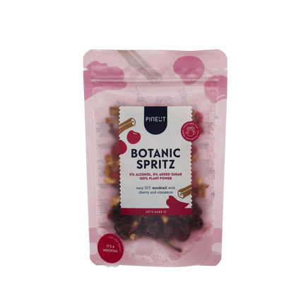 Botanic Spritz Mocktail | Cherry Cinnamon | Alcoholvrij | Pouchbag BIO