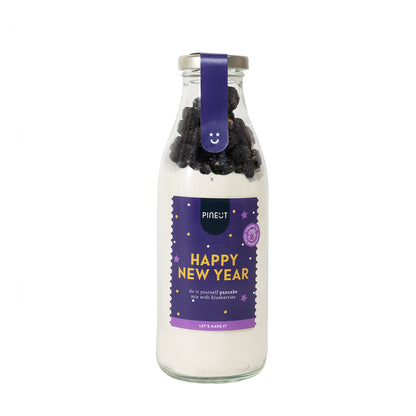 Kuchen | Flasche | Frohes neues Jahr Pfannkuchen