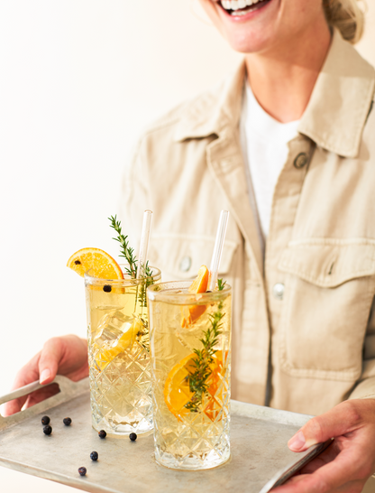 Glasstrohhalme mit Reinigungsbürste – 5er-Set | Wiederverwendbar & Umweltfreundlich