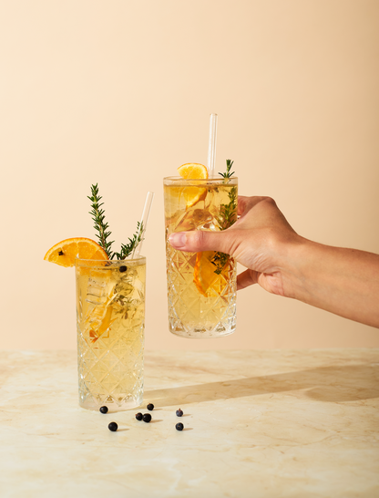 Glasstrohhalme mit Reinigungsbürste – 5er-Set | Wiederverwendbar & Umweltfreundlich