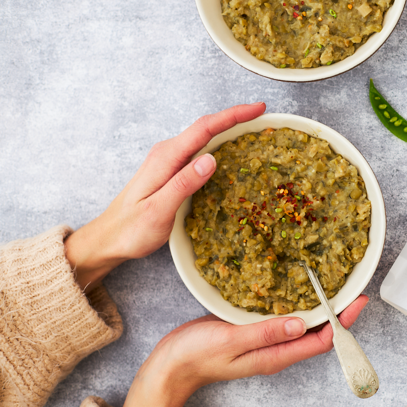 Suppe | Flasche | Erbsensuppe - Schöne Tage