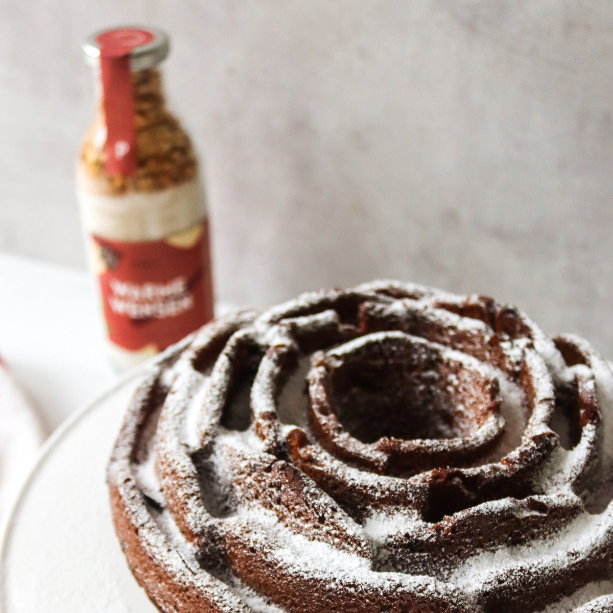 Kuchen | Flasche | Apfel-Zimt - Herzliche Grüße