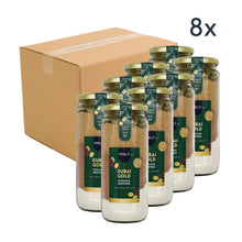 Brownies Dubai Gold, DIY Brownie Mix, Zartbitterschokolade Pistazie und Gewürze, Karton mit 8 Stück