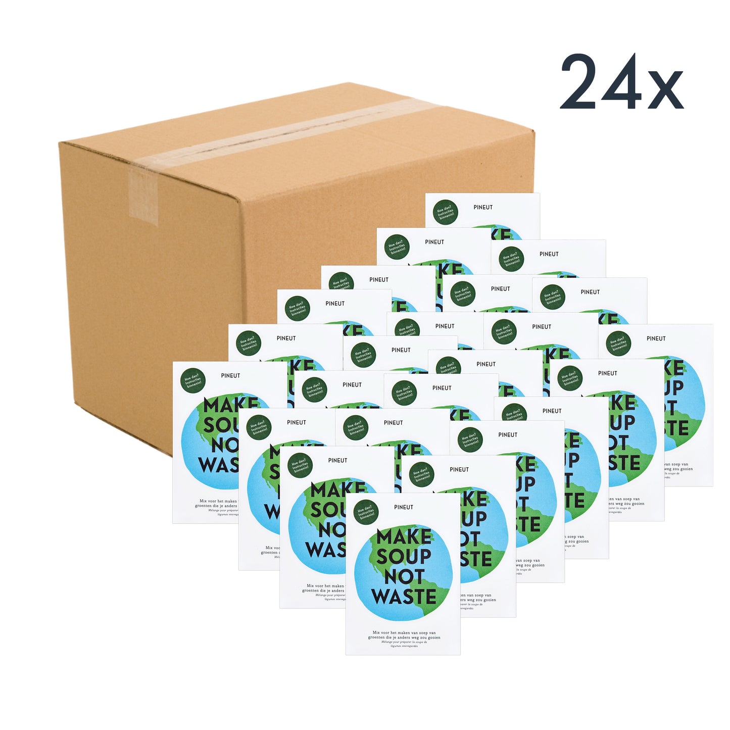 Kein Abfallstarter per Post | Suppe machen, nicht verschwenden - Briefkastengeschenk