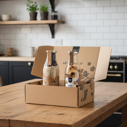 Chai Latte und Bananenbrot Geschenkpaket