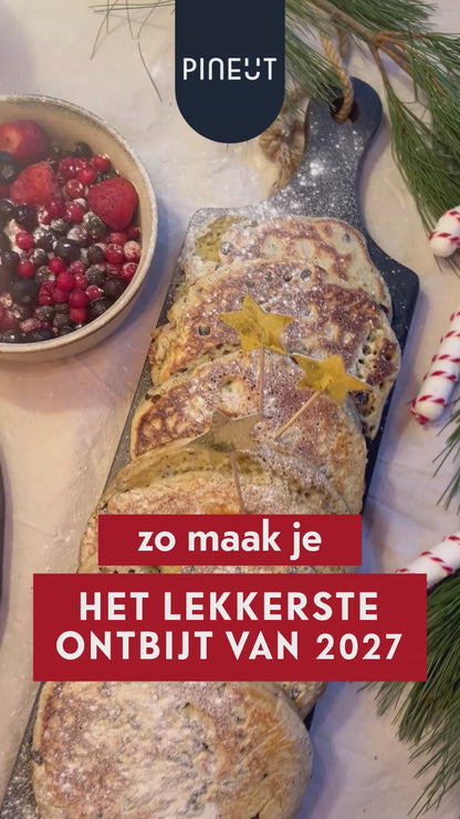 Kuchen | Flasche | Frohes neues Jahr Pfannkuchen