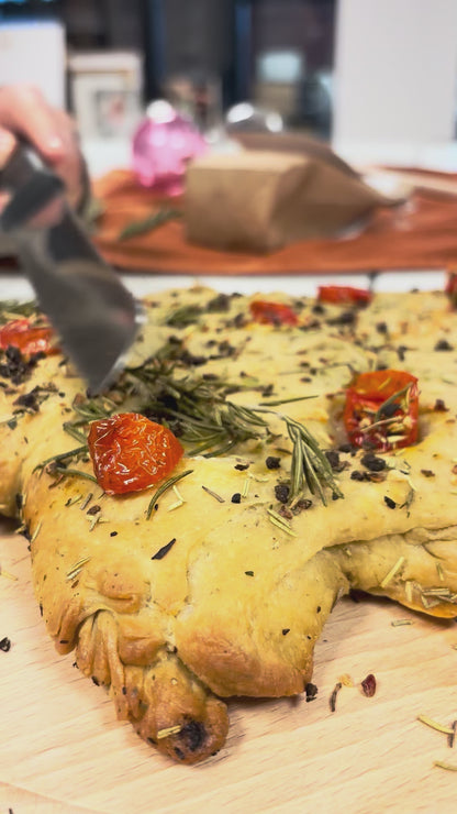 Focaccia backen | DIY Snack-Brotmischung im Beutel | Pineut