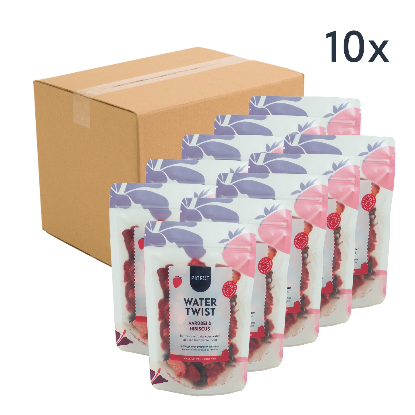 Watertwist | Beuteltasche | Erdbeere & Hibiskus Bio